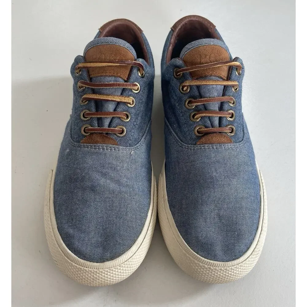 Polo Ralph Lauren Vaughn Saddle Denim Size US 8 D Men's Casual Shoes